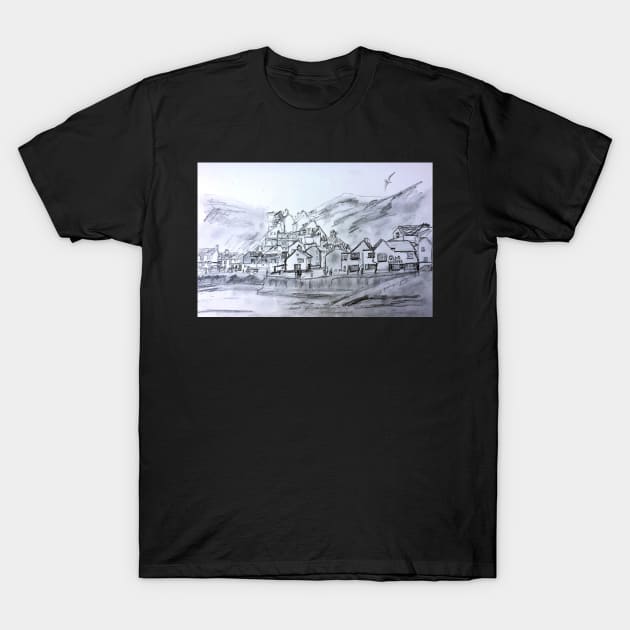 Staithes, North Yorkshire T-Shirt by bobpetcher